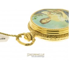 Tavernier pocket watch placcato oro con dama  4232.